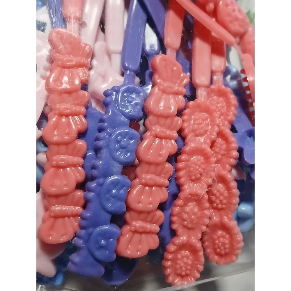 Vintage Tara Hair Accessories Barrettes Multi Pack Plastic Self Hinge Deadstock